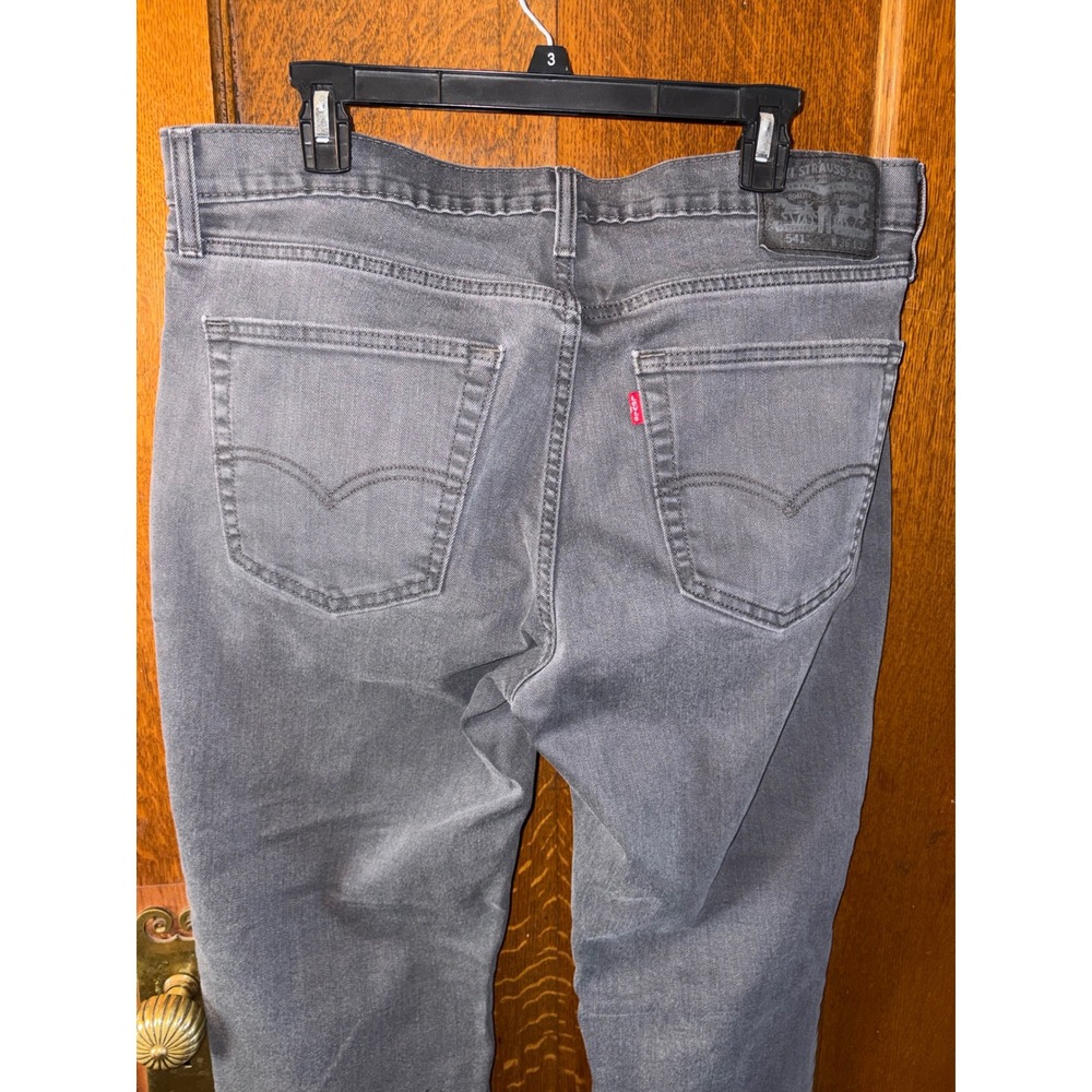 Levis 541 Athletic Taper Mens Grey Wash Denim Jeans 36x32 Streetwear